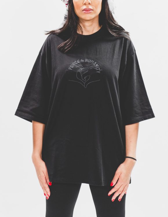 Black Oversized T-Shirt for Women