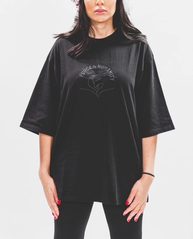 Black Oversized T-Shirt for Women