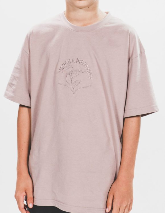 Greige Oversized T-Shirt for Boys