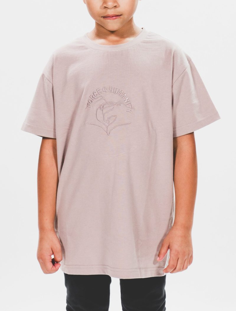 Greige Oversized T-Shirt for Girls