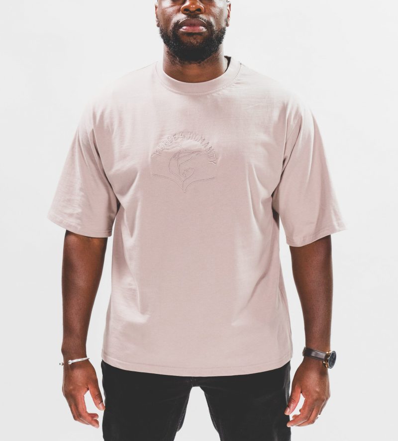 Greige Oversized T-Shirt for Men