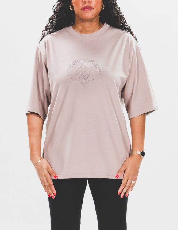 Greige Oversized T-Shirt for Women